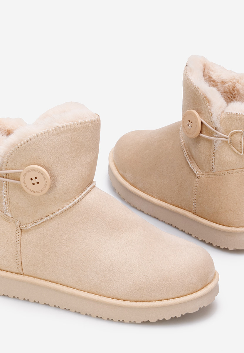 Μπότες τύπου UGG μπεζ Troyes
