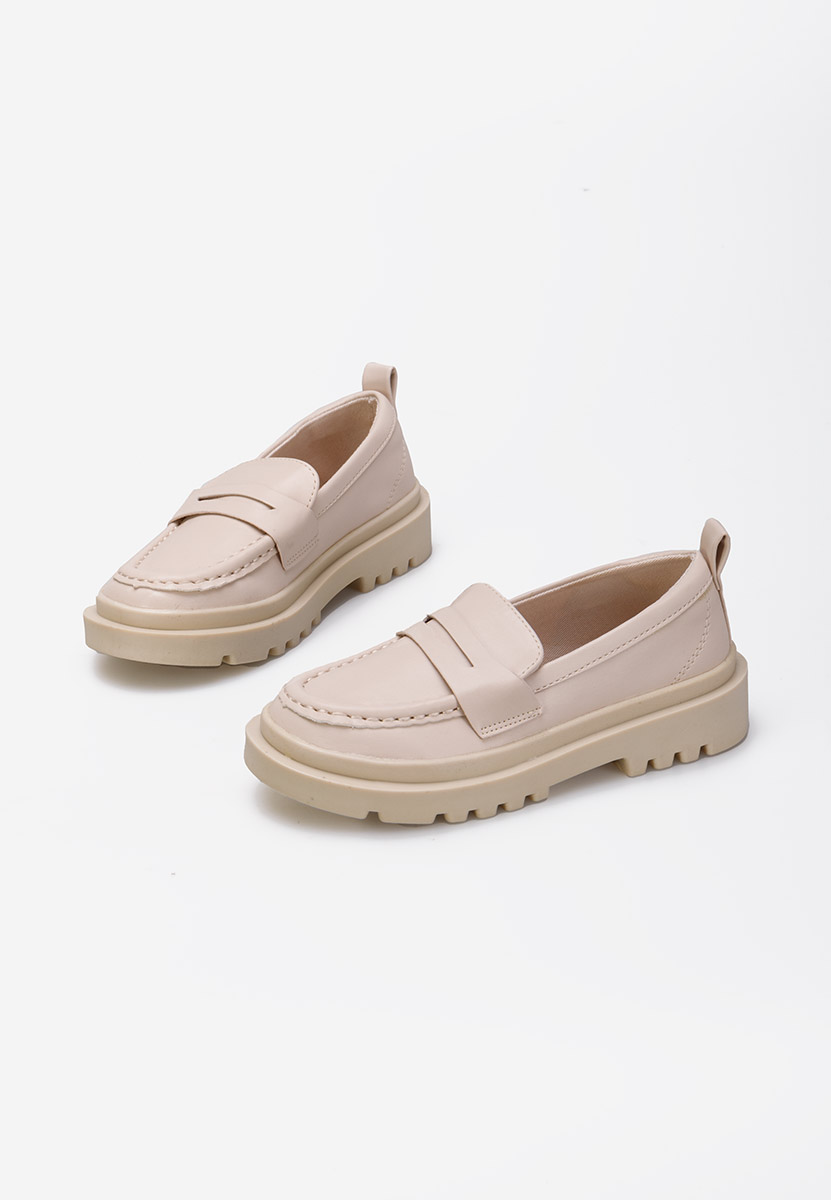 Παιδικά Μοκασίνια μπεζ Newark B