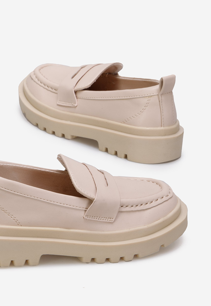 Παιδικά Μοκασίνια μπεζ Newark B