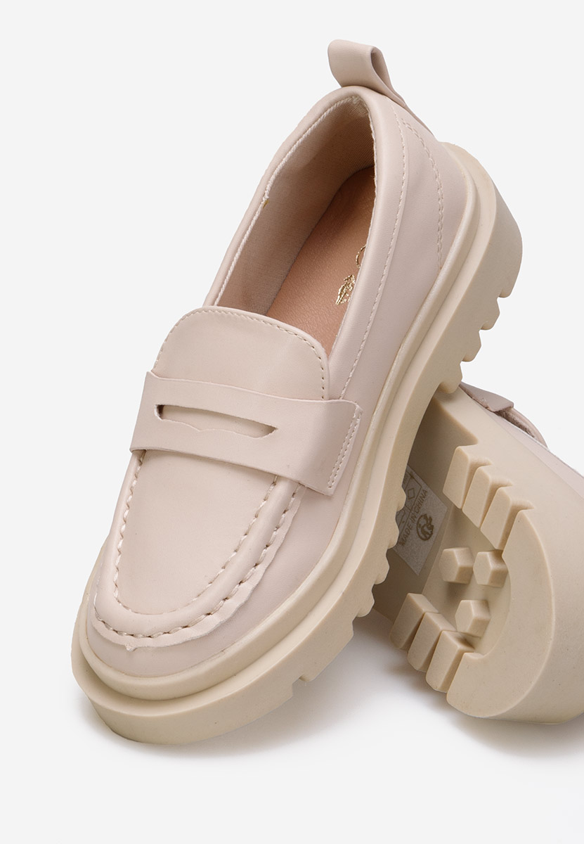 Παιδικά Μοκασίνια μπεζ Newark B