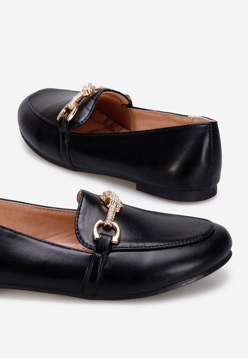 Παιδικά Μοκασίνια μαύρα Heaven A