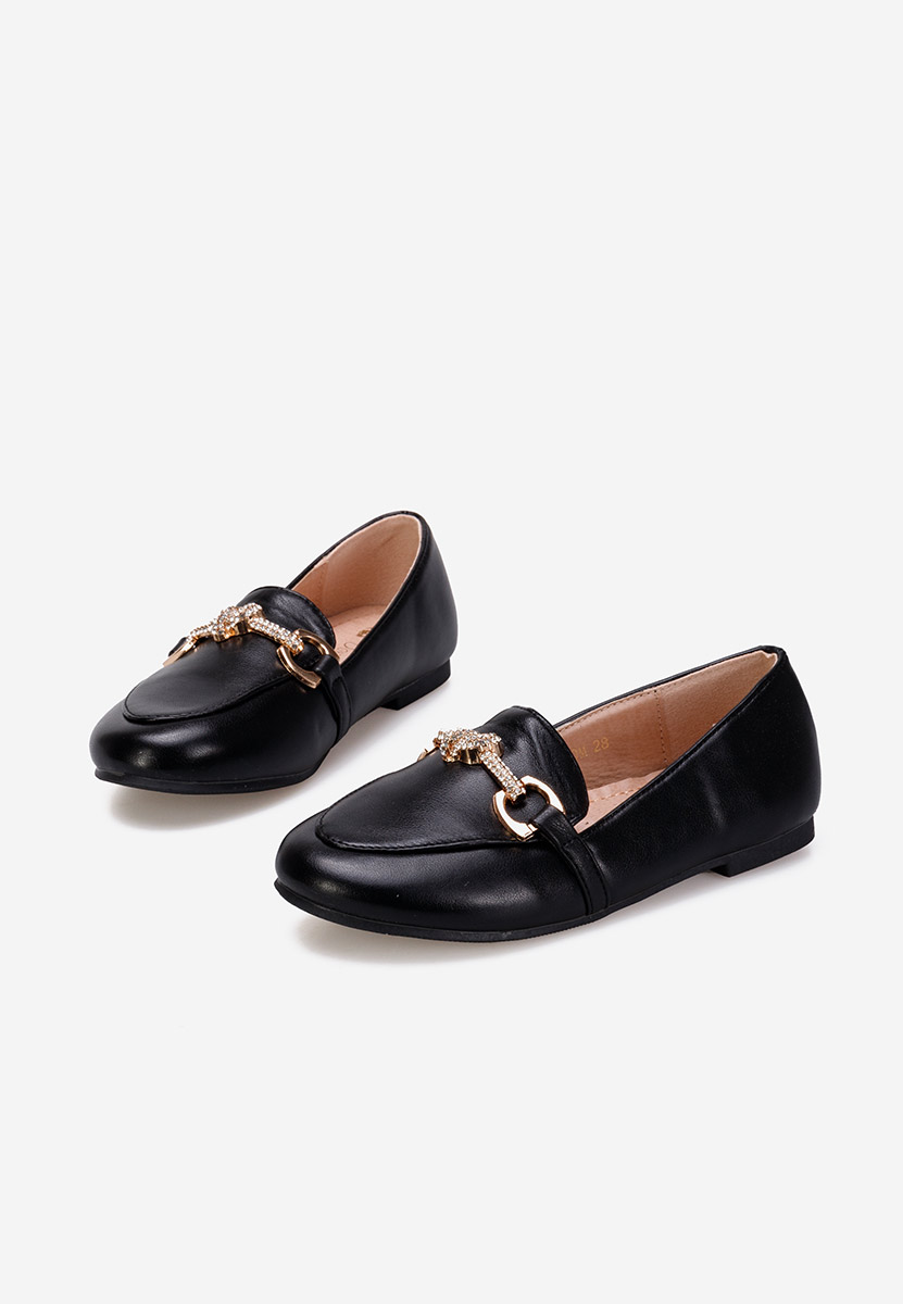 Παιδικά Μοκασίνια μαύρα Heaven B