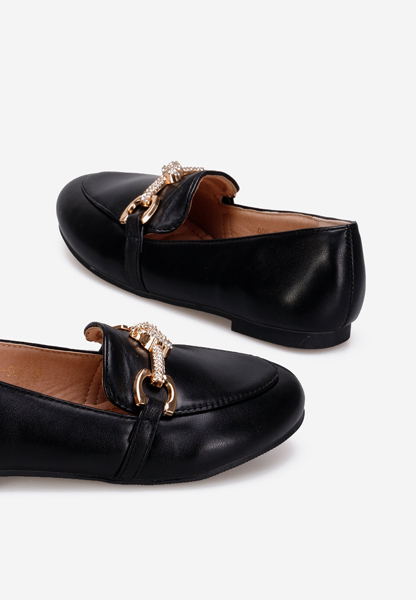 Παιδικά Μοκασίνια μαύρα Heaven B