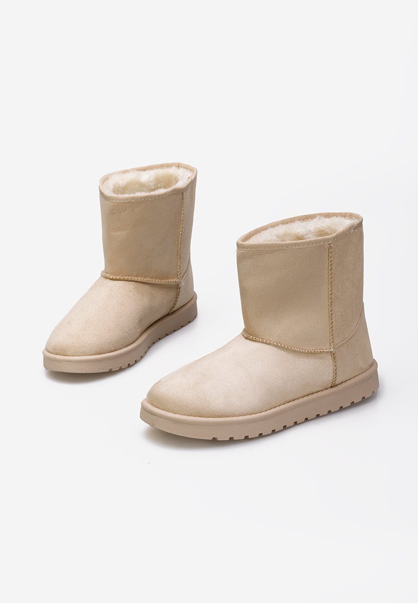 Μπότες Τύπου UGG μπεζ Chica