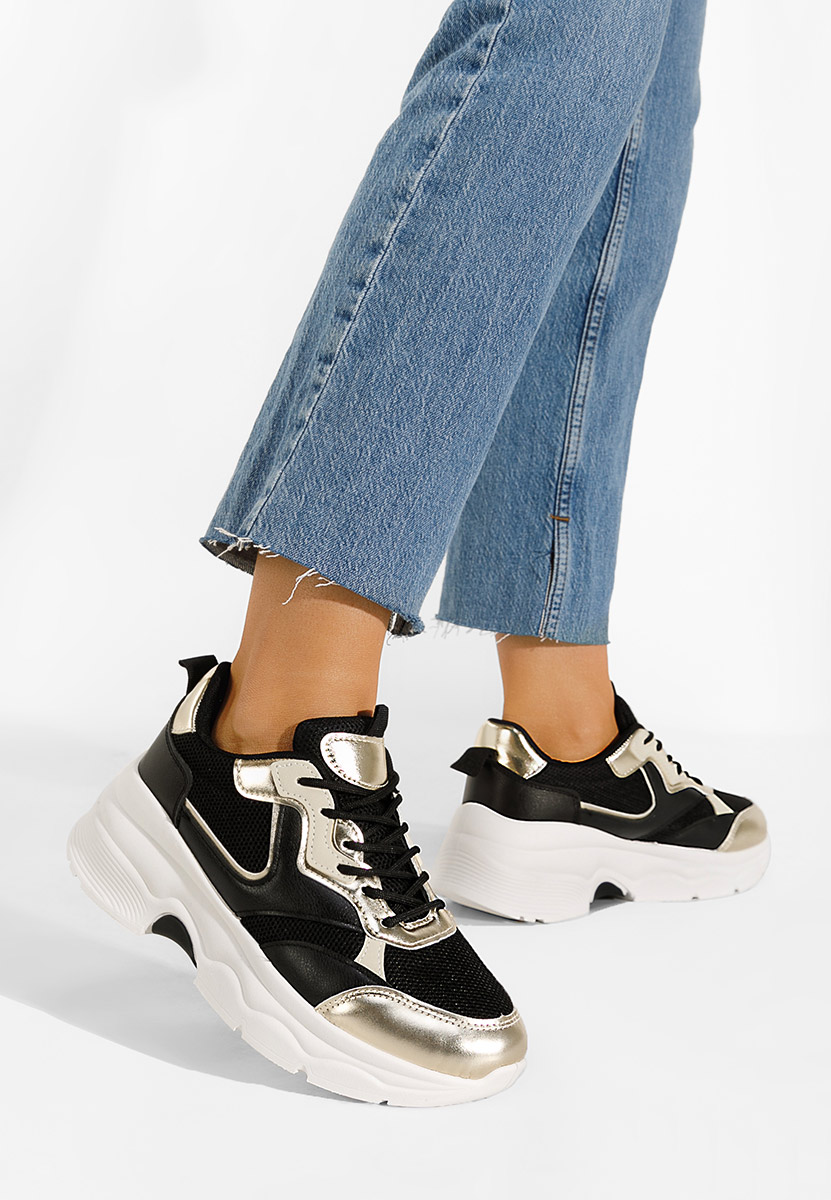 Sneakers γυναικεια μαύρα Elesia