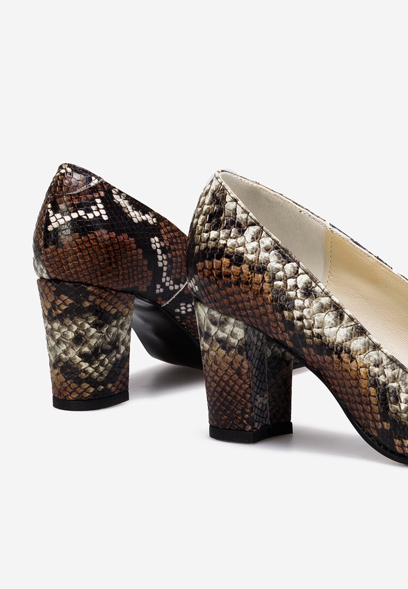 Δερμάτινα παπούτσια Sparada καφε