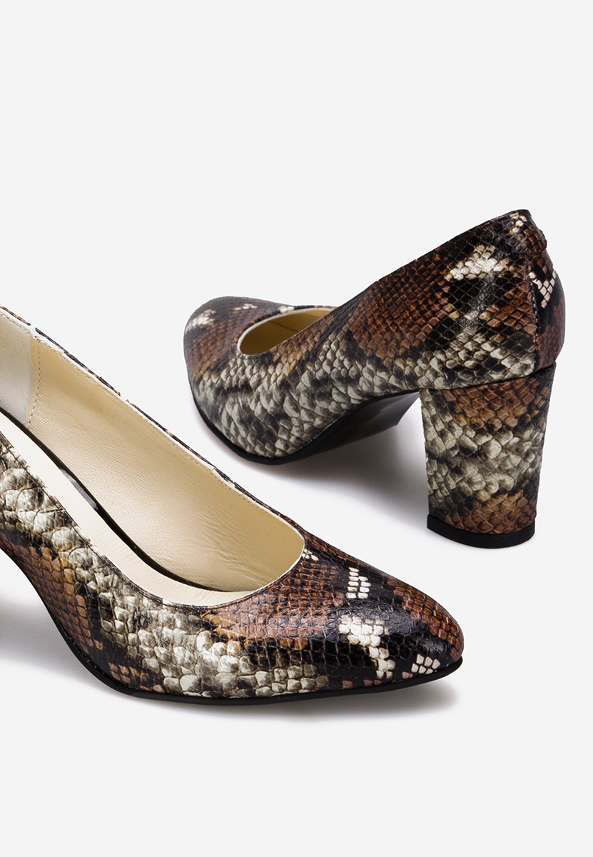 Δερμάτινα παπούτσια Sparada καφε