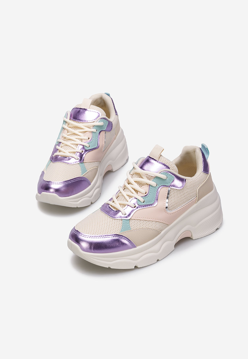 Sneakers γυναικεια μπεζ Elesia