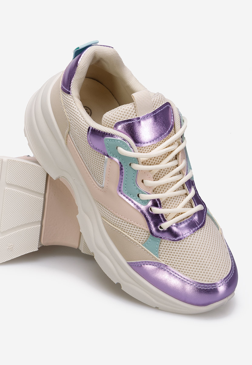 Sneakers γυναικεια μπεζ Elesia