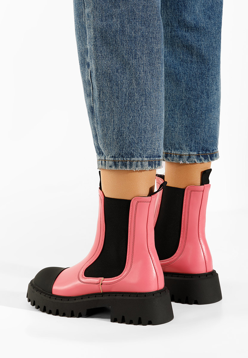 Μποτάκια Chelsea γυναικεία Zambia ροζ