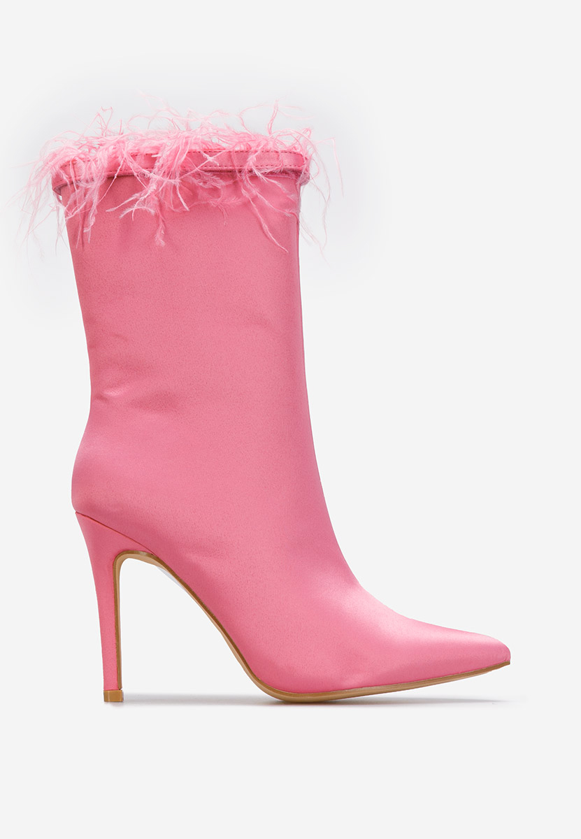 Μποτάκια με λεπτο τακουνι Aliseda ροζ
