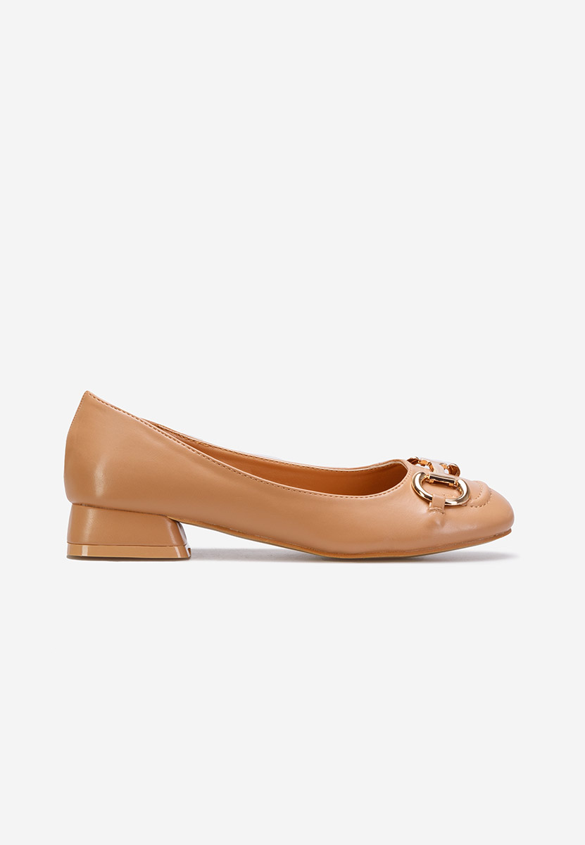 Γόβες με χαμηλό τακούνι Escana ταμπά