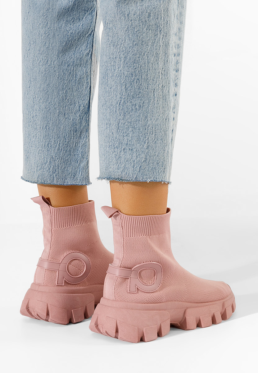 Sneakers με κάλτσα ροζ Merliah