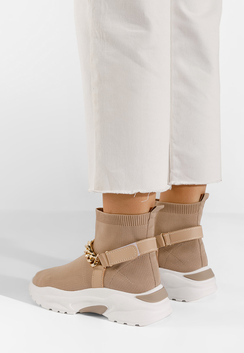 Sneakers αστραγαλου γυναικεια Gisella χακι
