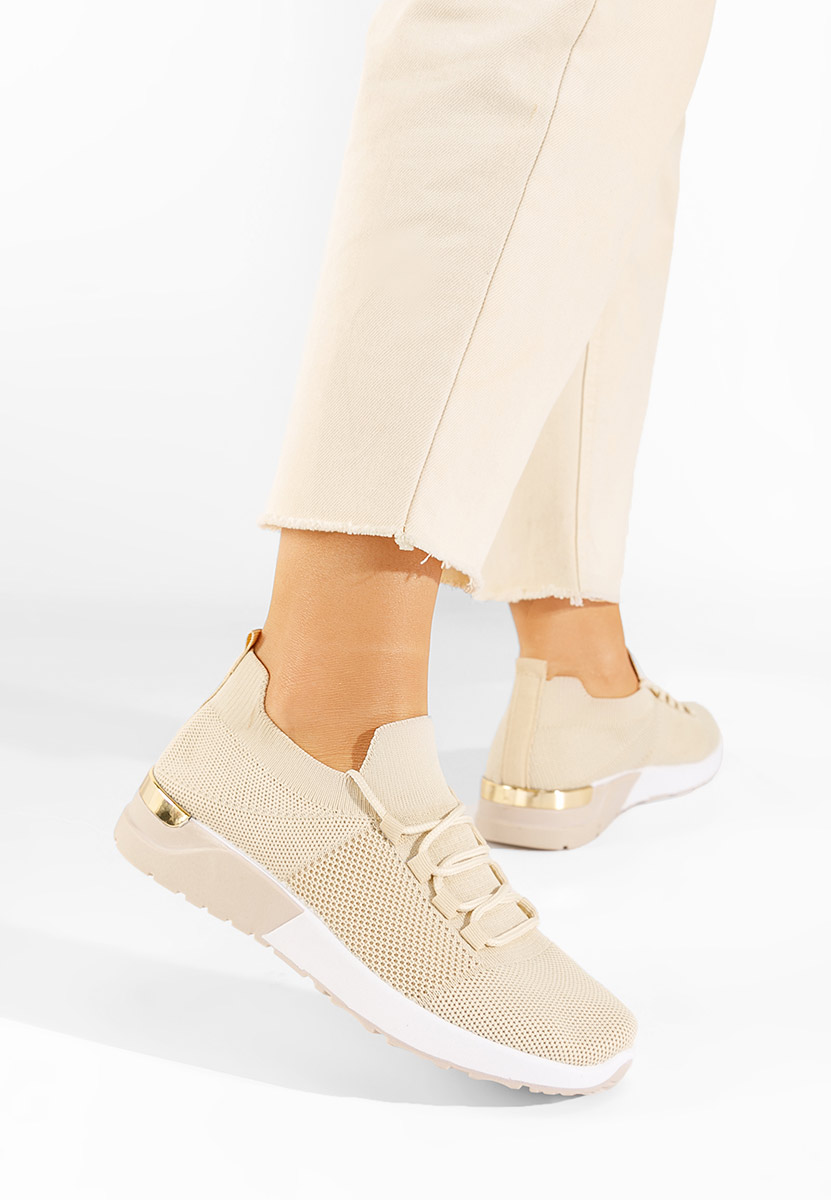Sneakers γυναικεια Bushra μπεζ