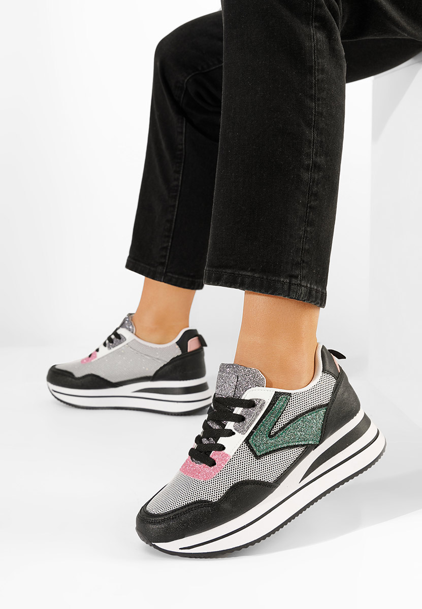 Sneakers με πλατφόρμα Tarika μαύρα