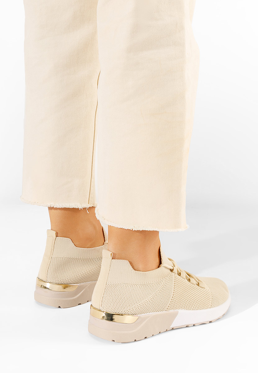 Sneakers γυναικεια Bushra μπεζ