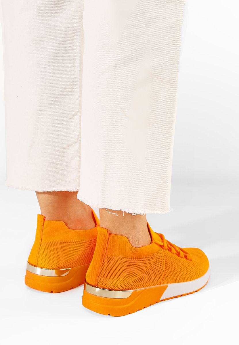 Sneakers γυναικεια Bushra Πορτοκαλι
