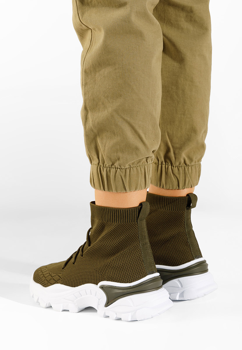 Sneakers με κάλτσα Amber πρασινο