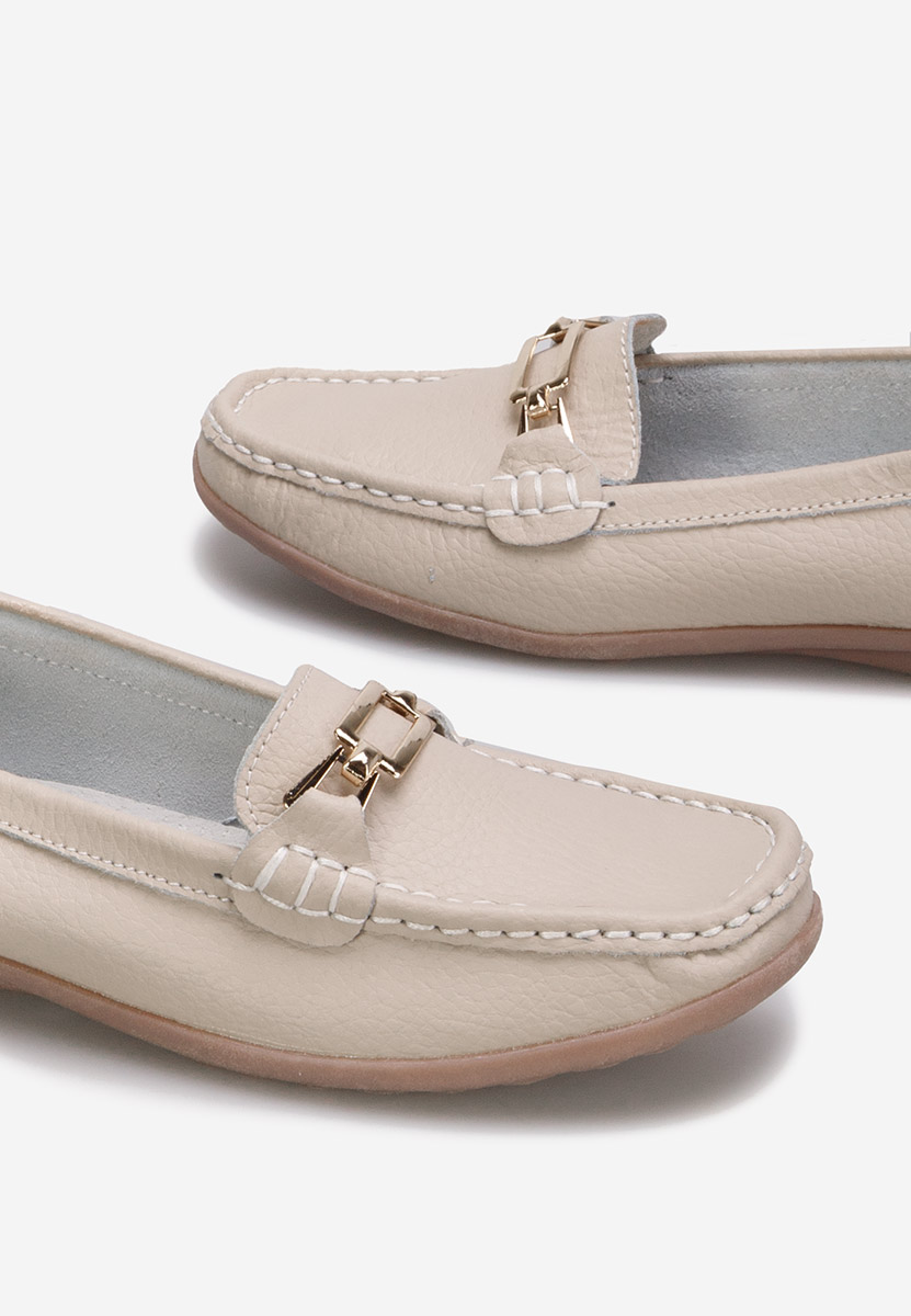 Μοκασίνια γυναικεια δερματινα Celetina μπεζ