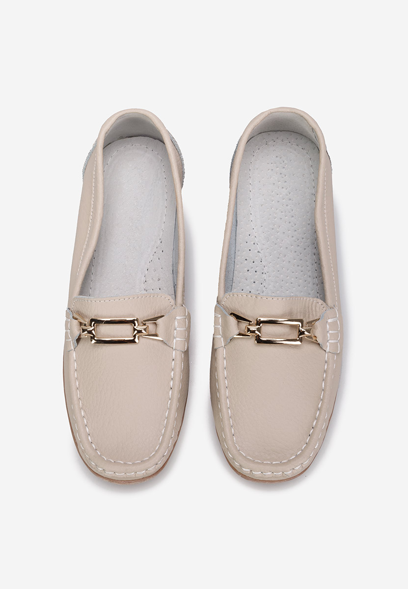 Μοκασίνια γυναικεια δερματινα Celetina μπεζ