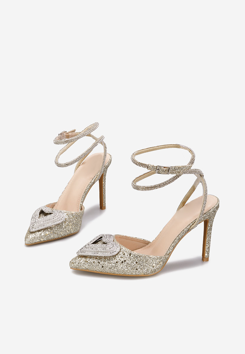 Γόβες εξωφτερνεσ Amaya χρυσο