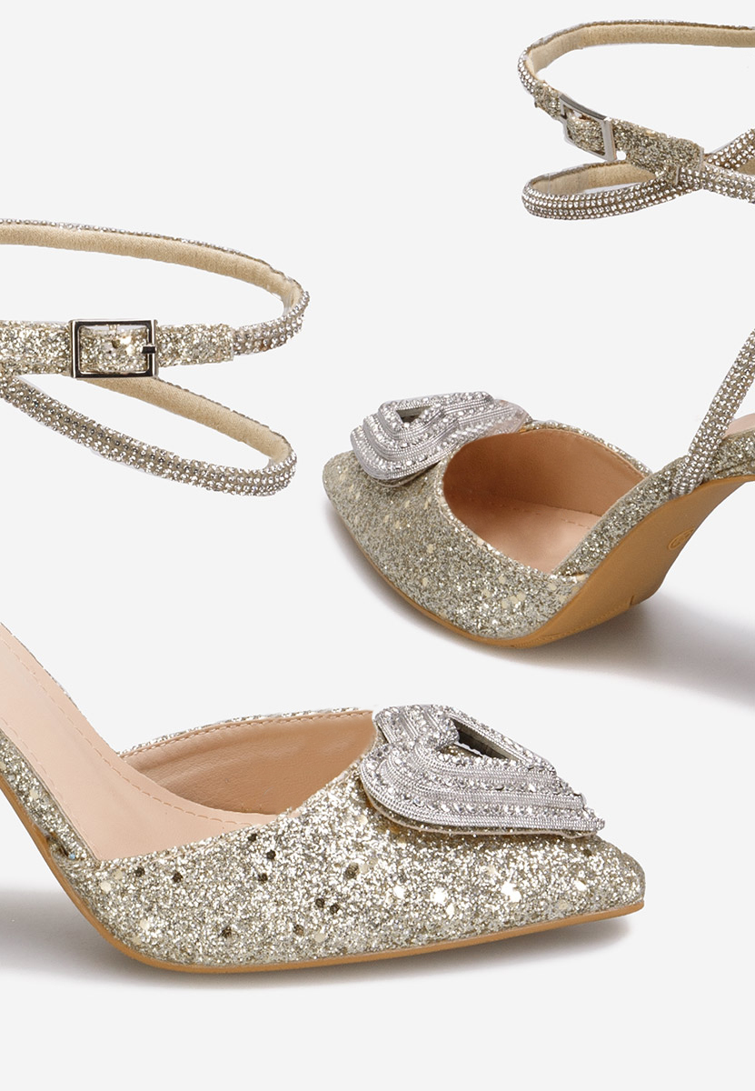 Γόβες εξωφτερνεσ Amaya χρυσο