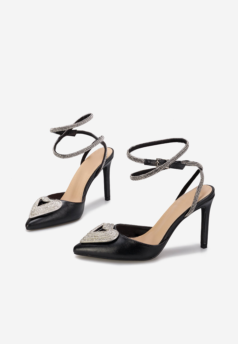 Γόβες εξωφτερνεσ Iliana μαύρα