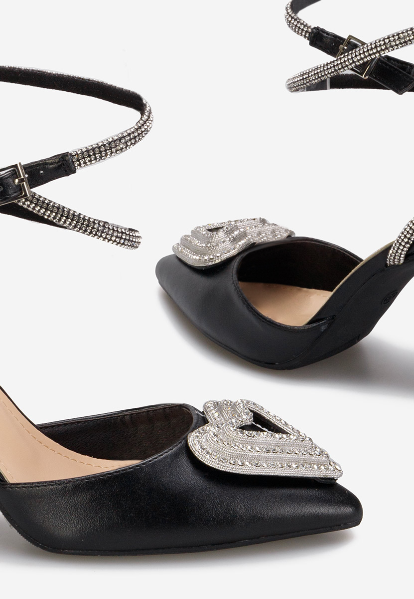 Γόβες εξωφτερνεσ Iliana μαύρα