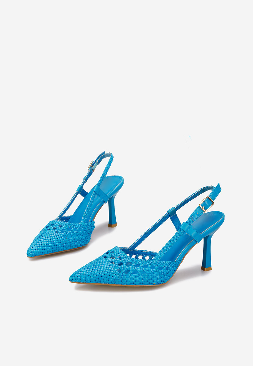 Γόβες slingback Heliosa μπλε