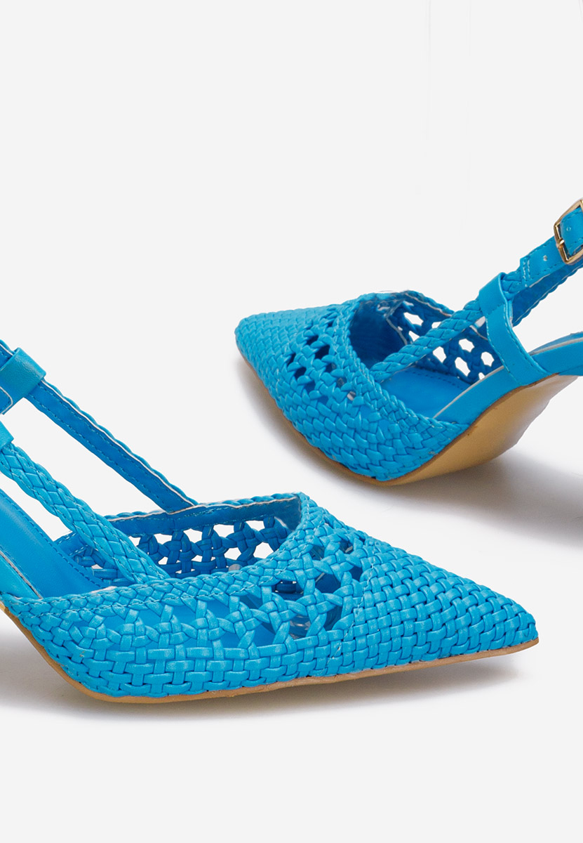 Γόβες slingback Heliosa μπλε