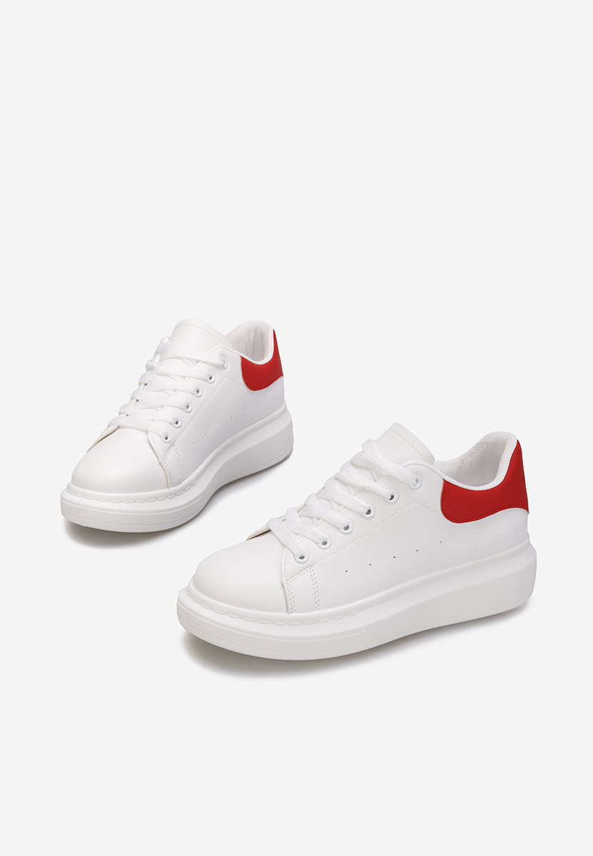 Sneakers με πλατφόρμα Ardeea λευκά V4
