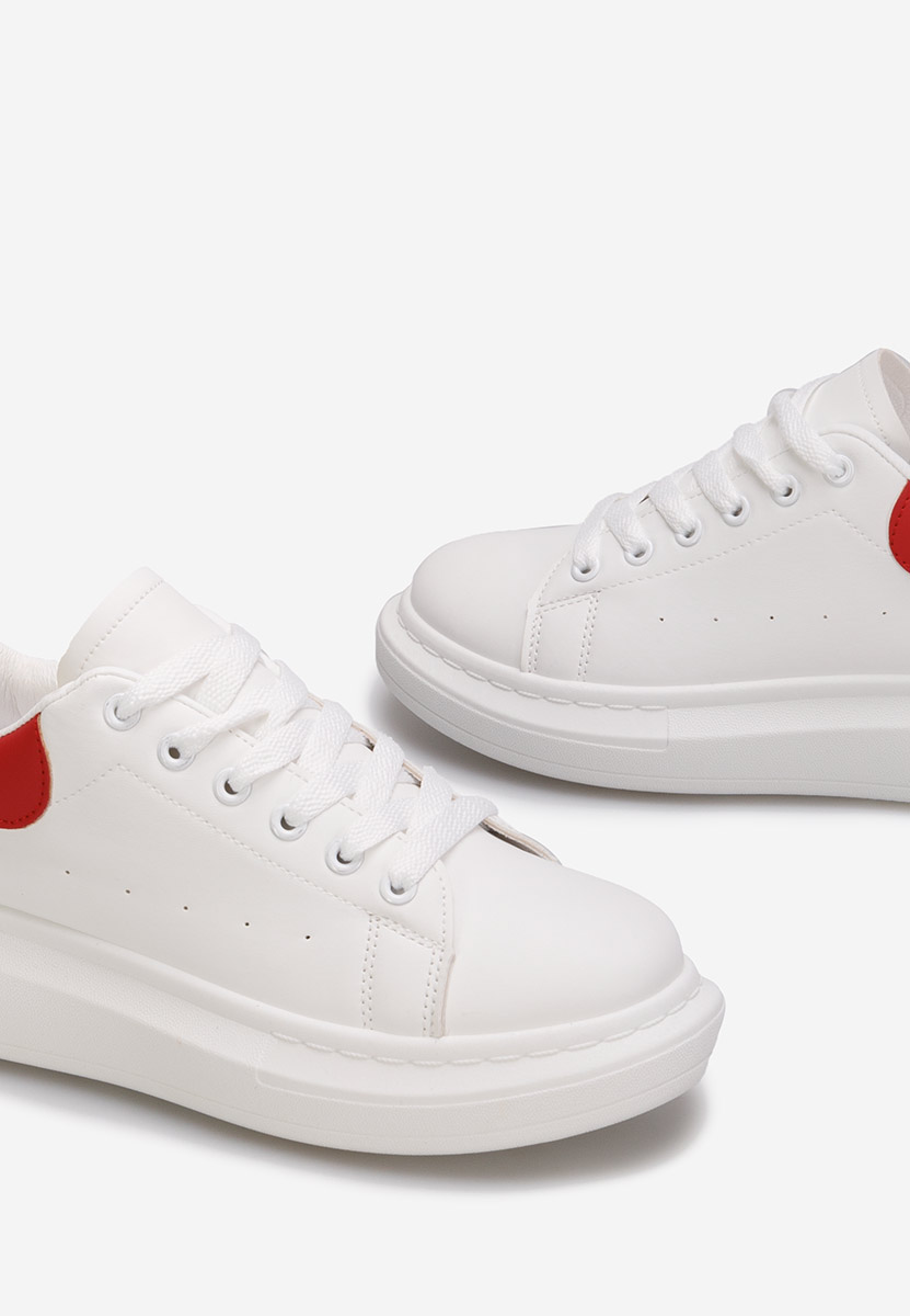 Sneakers με πλατφόρμα Ardeea λευκά V4