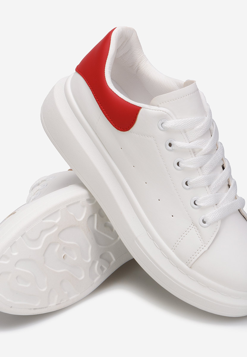 Sneakers με πλατφόρμα Ardeea λευκά V4