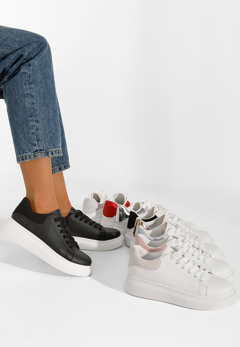 Sneakers με πλατφόρμα Ardeea λευκά V4
