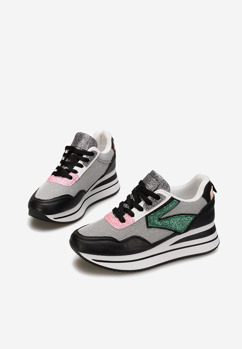 Sneakers με πλατφόρμα Tarika μαύρα