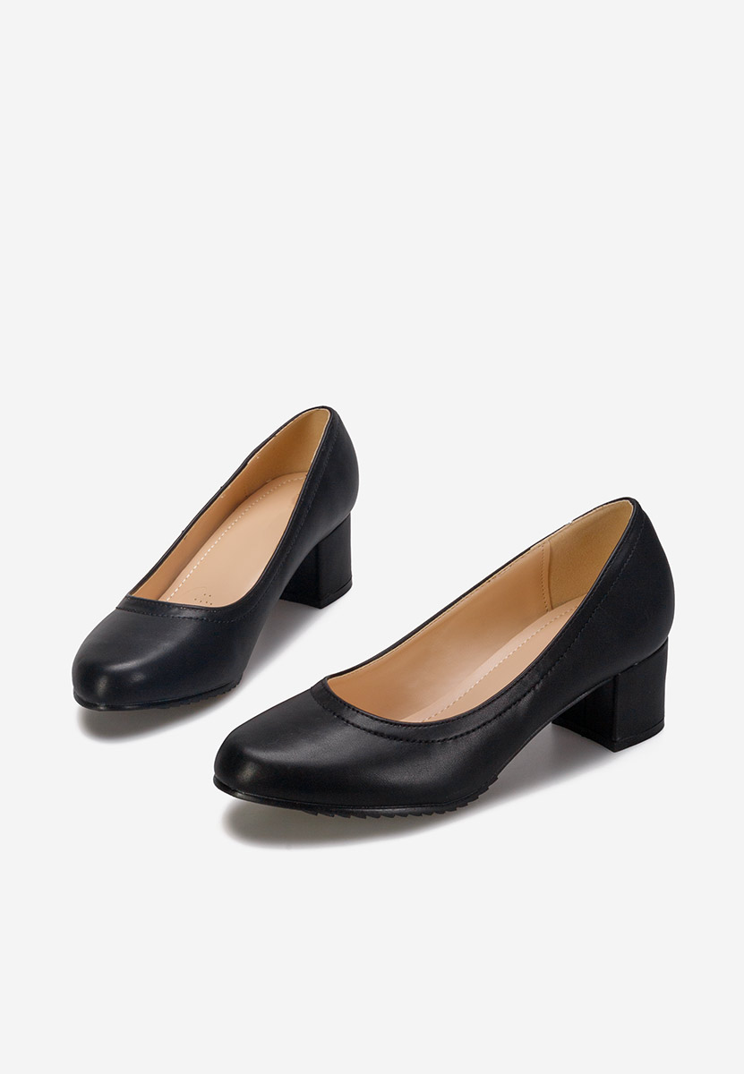 Γόβες χαμηλέσ Zinia μαύρα