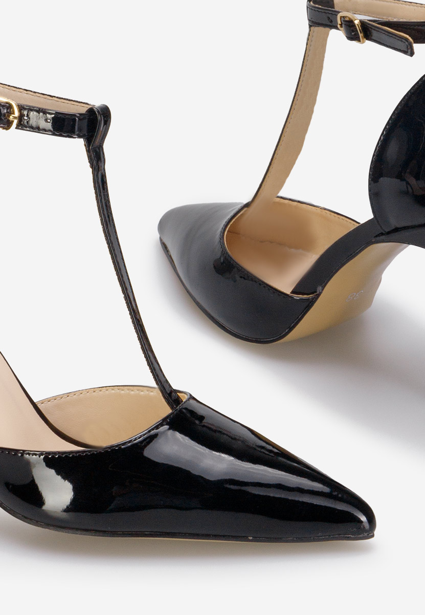 Γόβες με μπαρέτα Anyara μαύρα