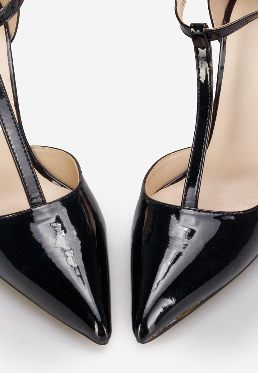 Γόβες με μπαρέτα Anyara μαύρα