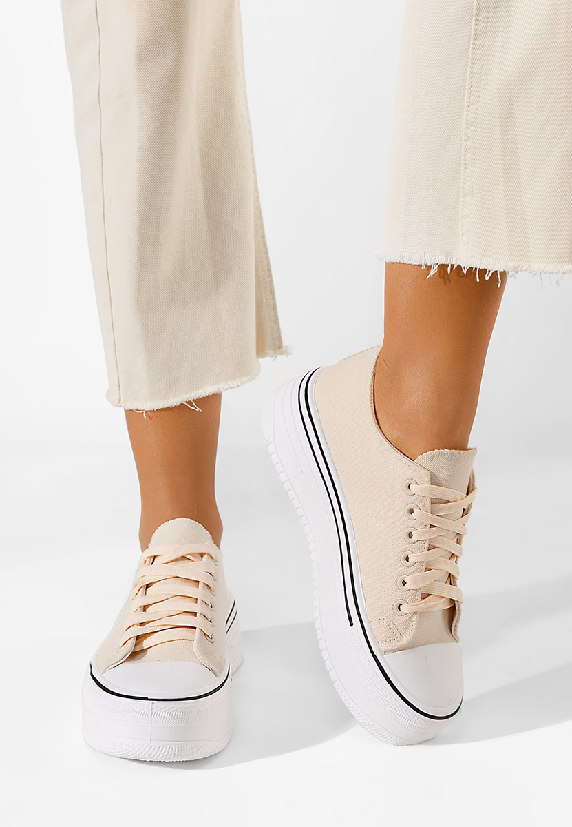 Γυναικεία sneakers Loleta μπεζ