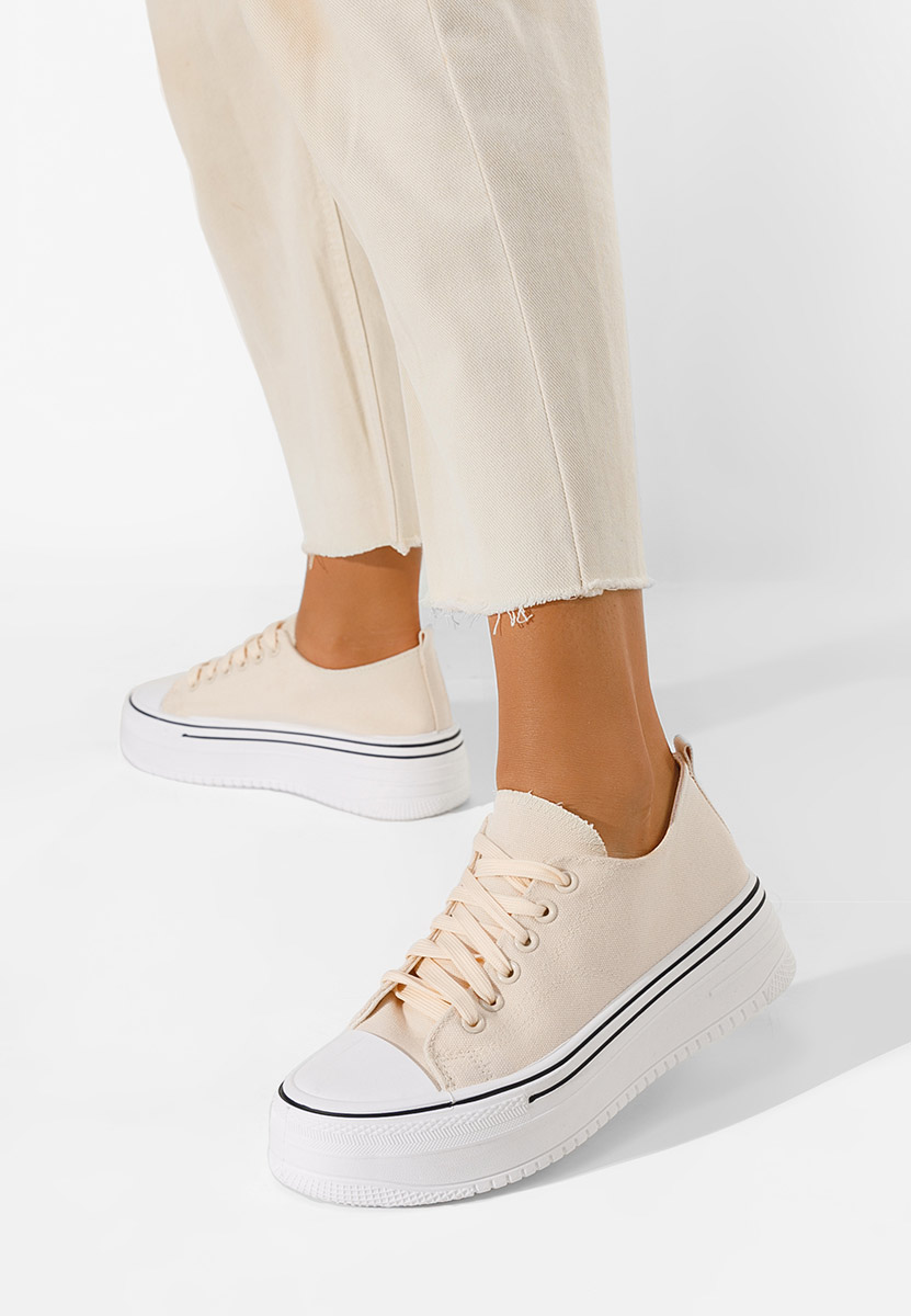 Γυναικεία sneakers Loleta μπεζ