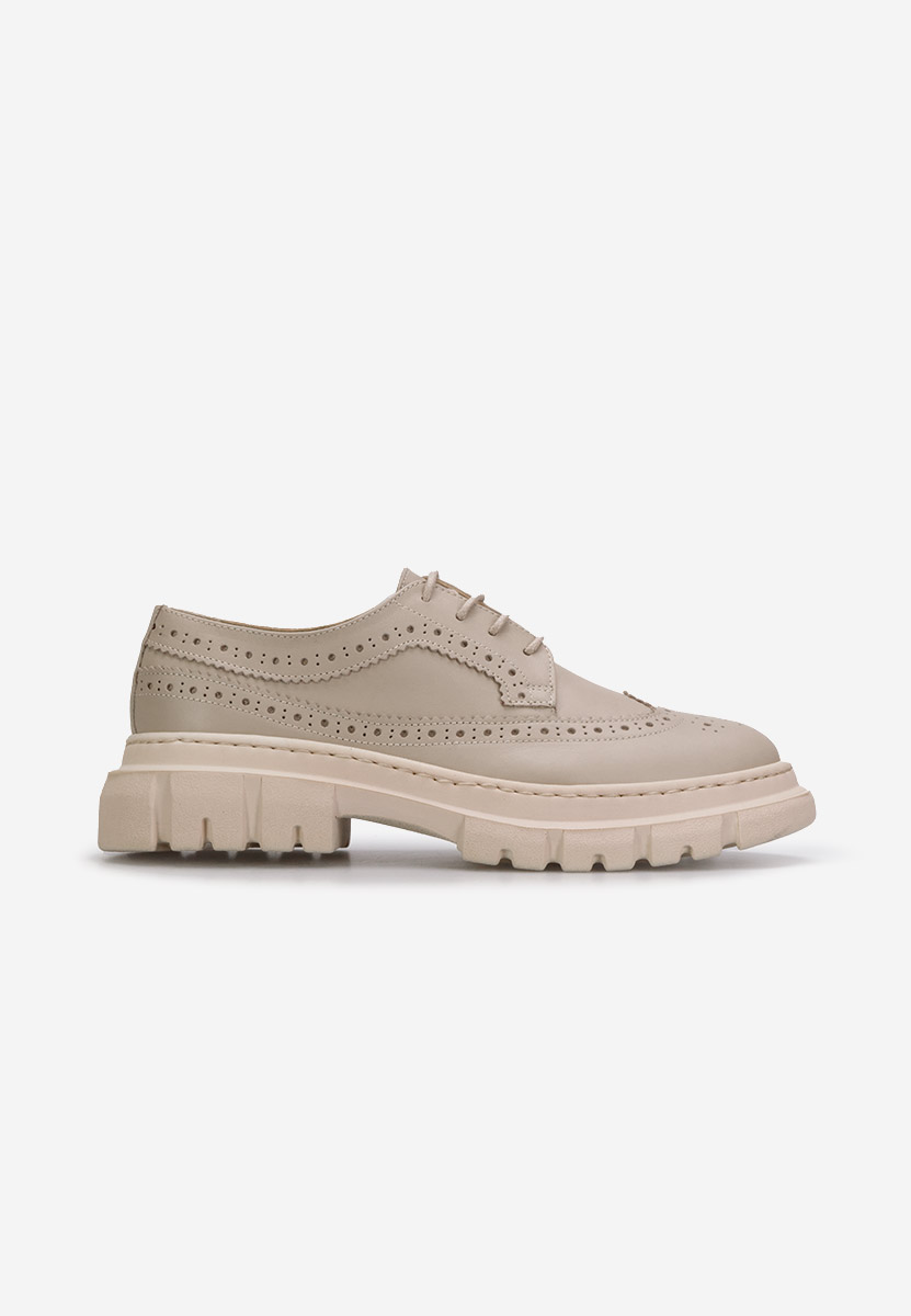 Brogue γυναικεια Henise V3 μπεζ