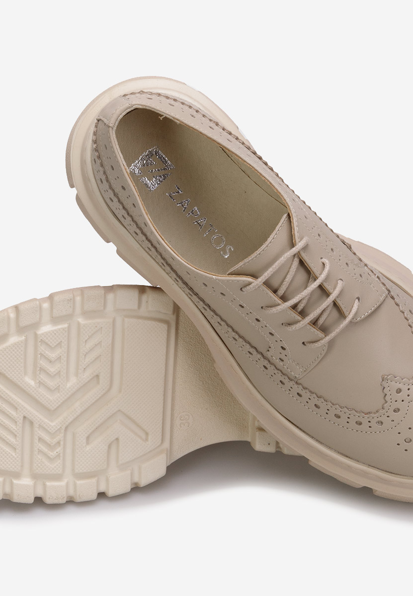 Brogue γυναικεια Henise V3 μπεζ
