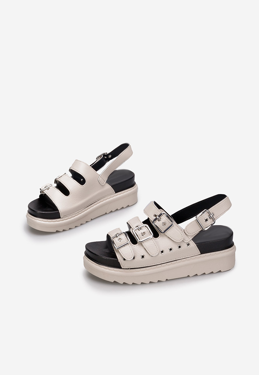 Πέδιλα πλατφορμεσ Edena μπεζ