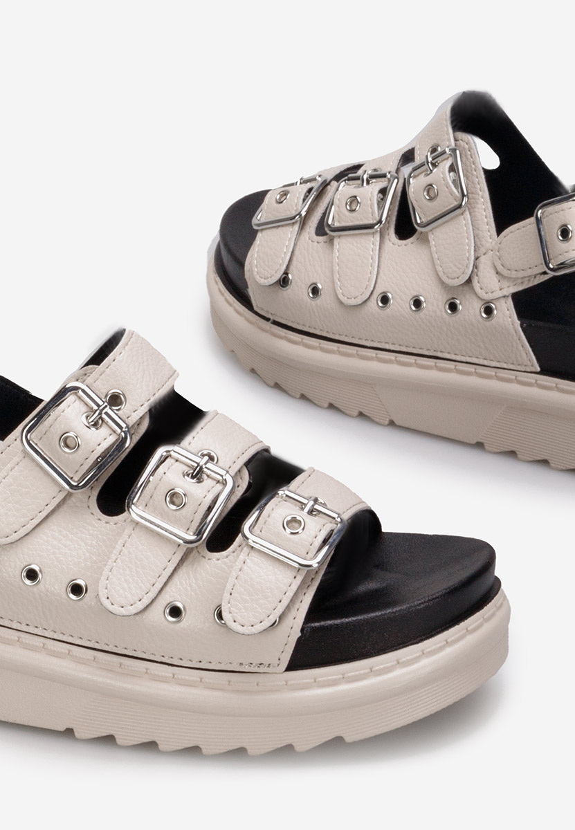 Πέδιλα πλατφορμεσ Edena μπεζ