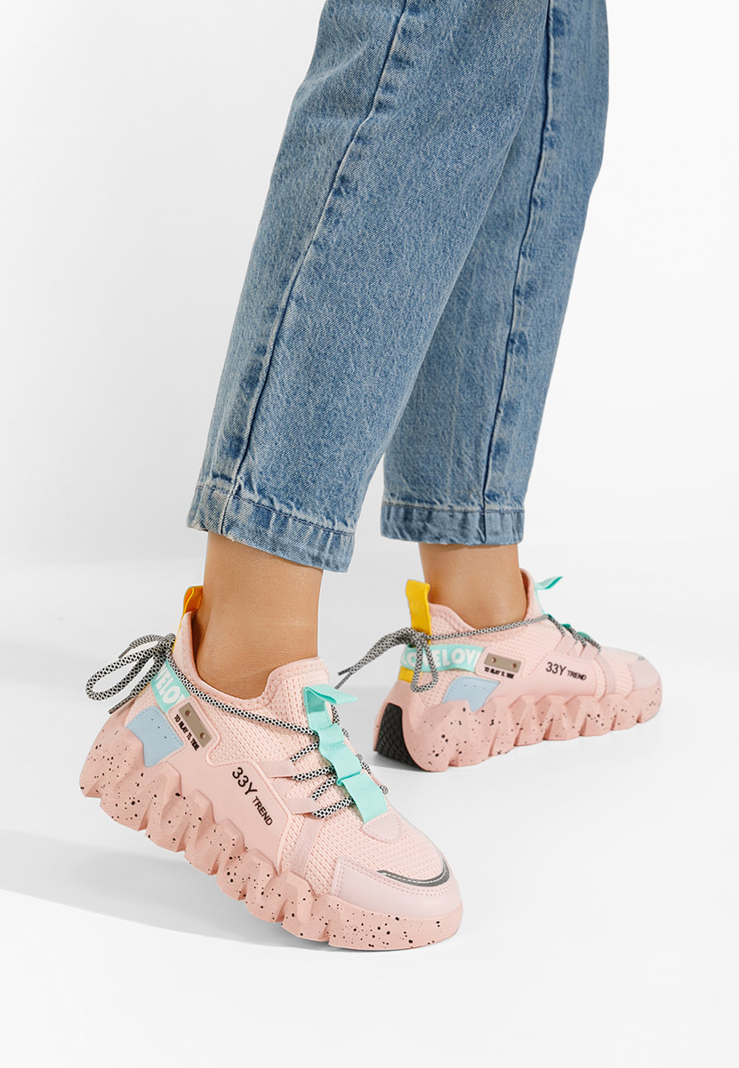 Sneakers γυναικεια Caledonia ροζ