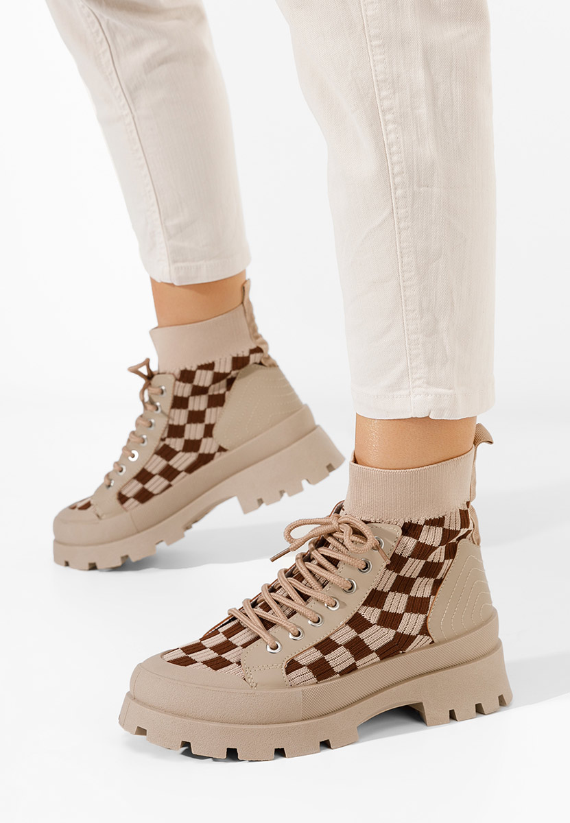 Γυναικεία sneakers αστραγάλο Zendoria V2 Χακι