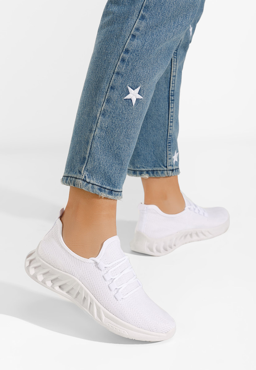 Σνικερς γυναικεια Mattera λευκά