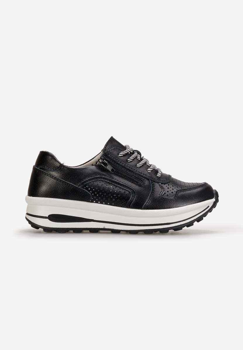 Sneakers γυναικεια δερματινα Cidra μαύρα