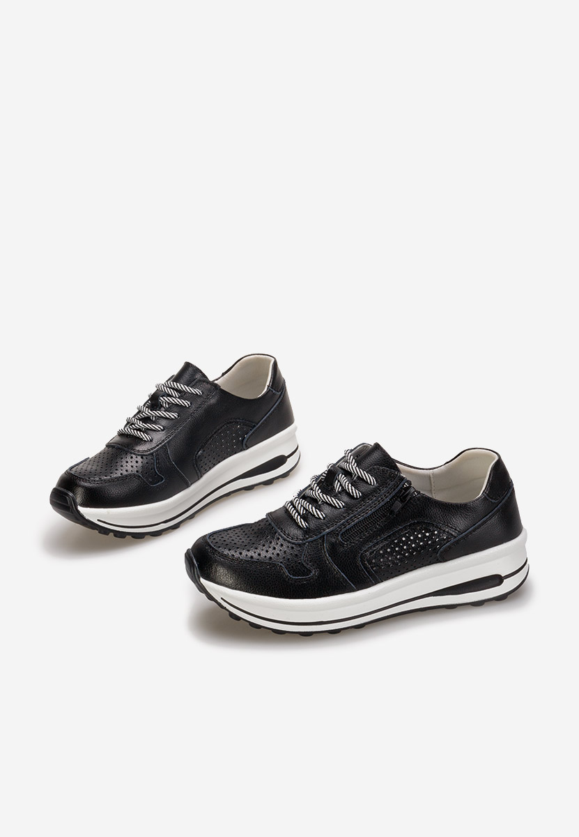 Sneakers γυναικεια δερματινα Cidra μαύρα